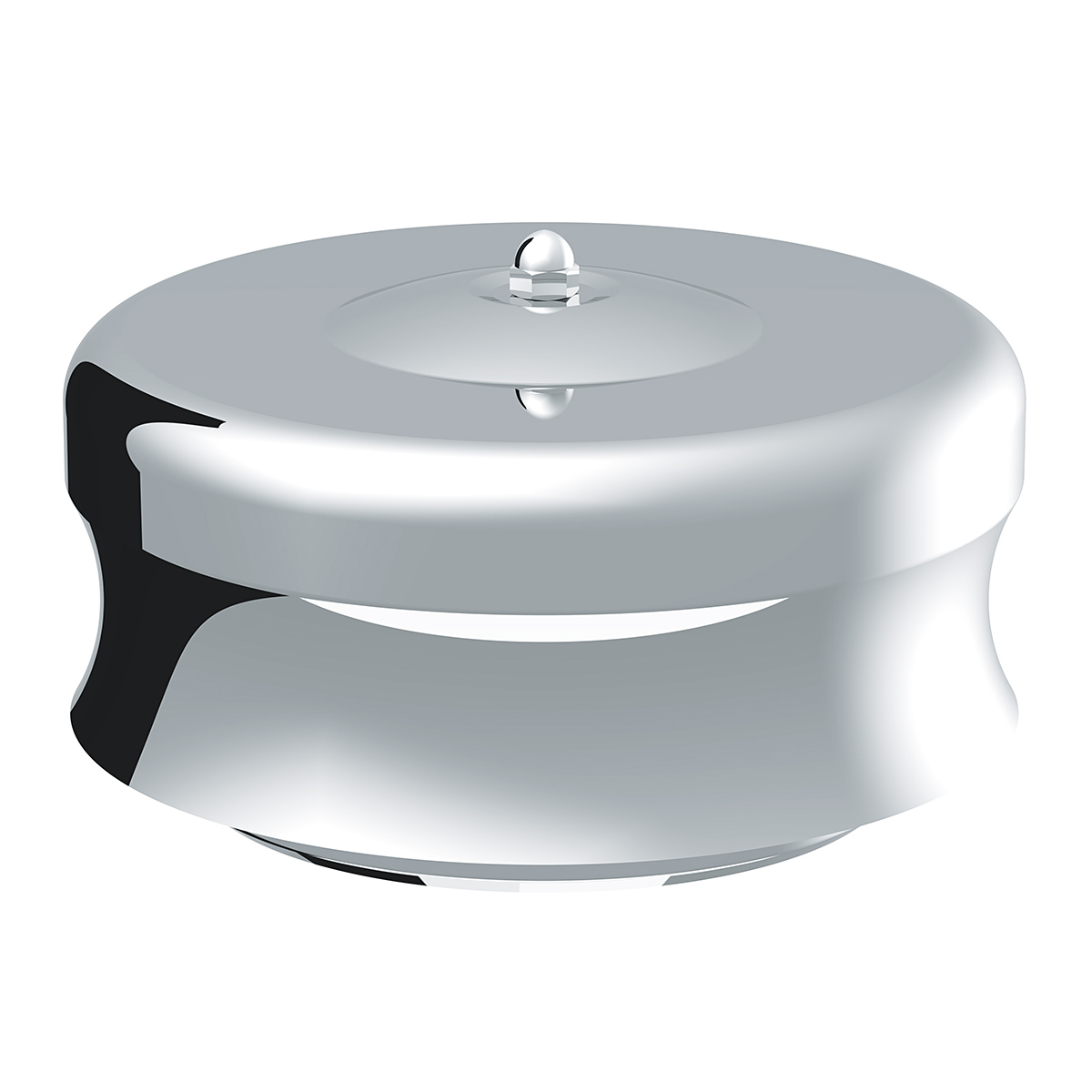 6-3/8" Round Chrome Dome Style Air Cleaner
