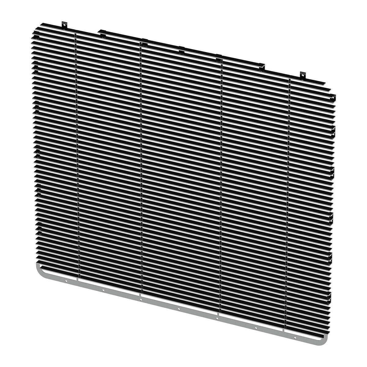 Aluminum Billet Style Grille Insert With Horizontal Bars For Peterbilt 389