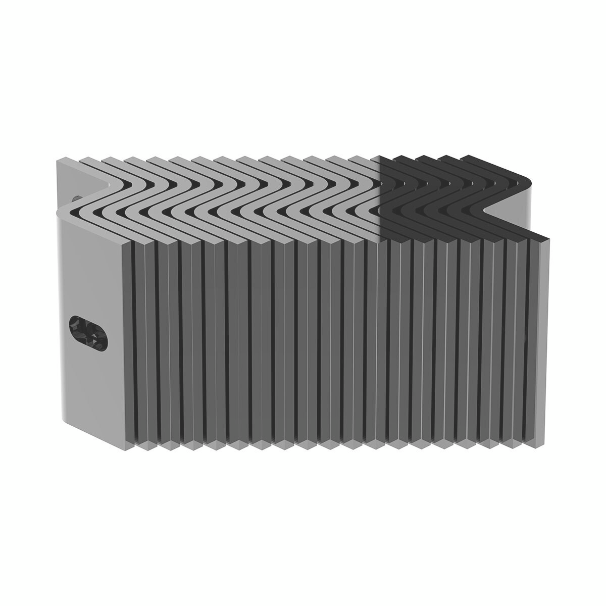 Aluminum Billet Style Grille Insert With Horizontal Bars For Peterbilt 389