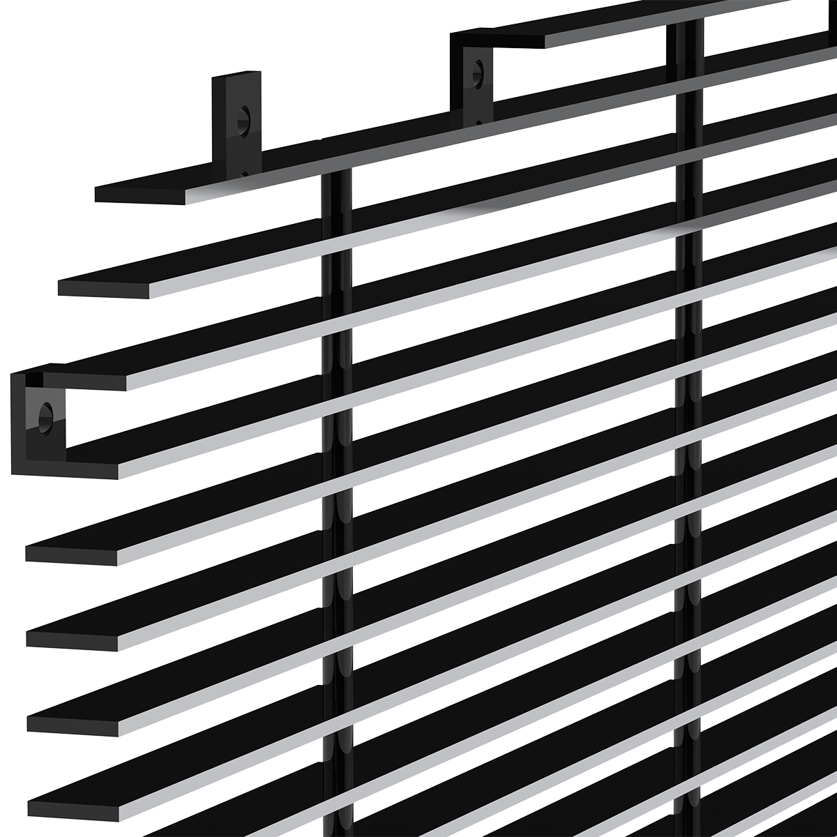 Aluminum Billet Style Grille Insert With Horizontal Bars For Peterbilt 389