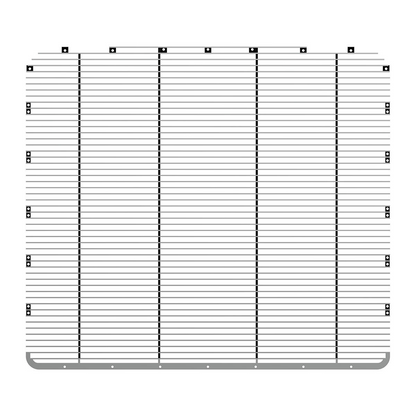Aluminum Billet Style Grille Insert With Horizontal Bars For Peterbilt 389