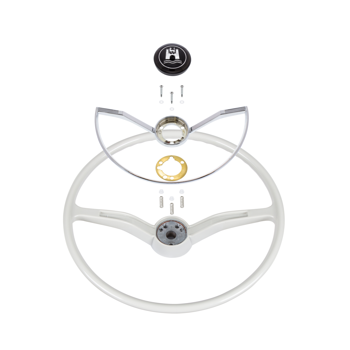 15-3/4" steering wheel for 1962-1971 Volkswagen Beetle/Karmann Ghia/Type 3 - Grey