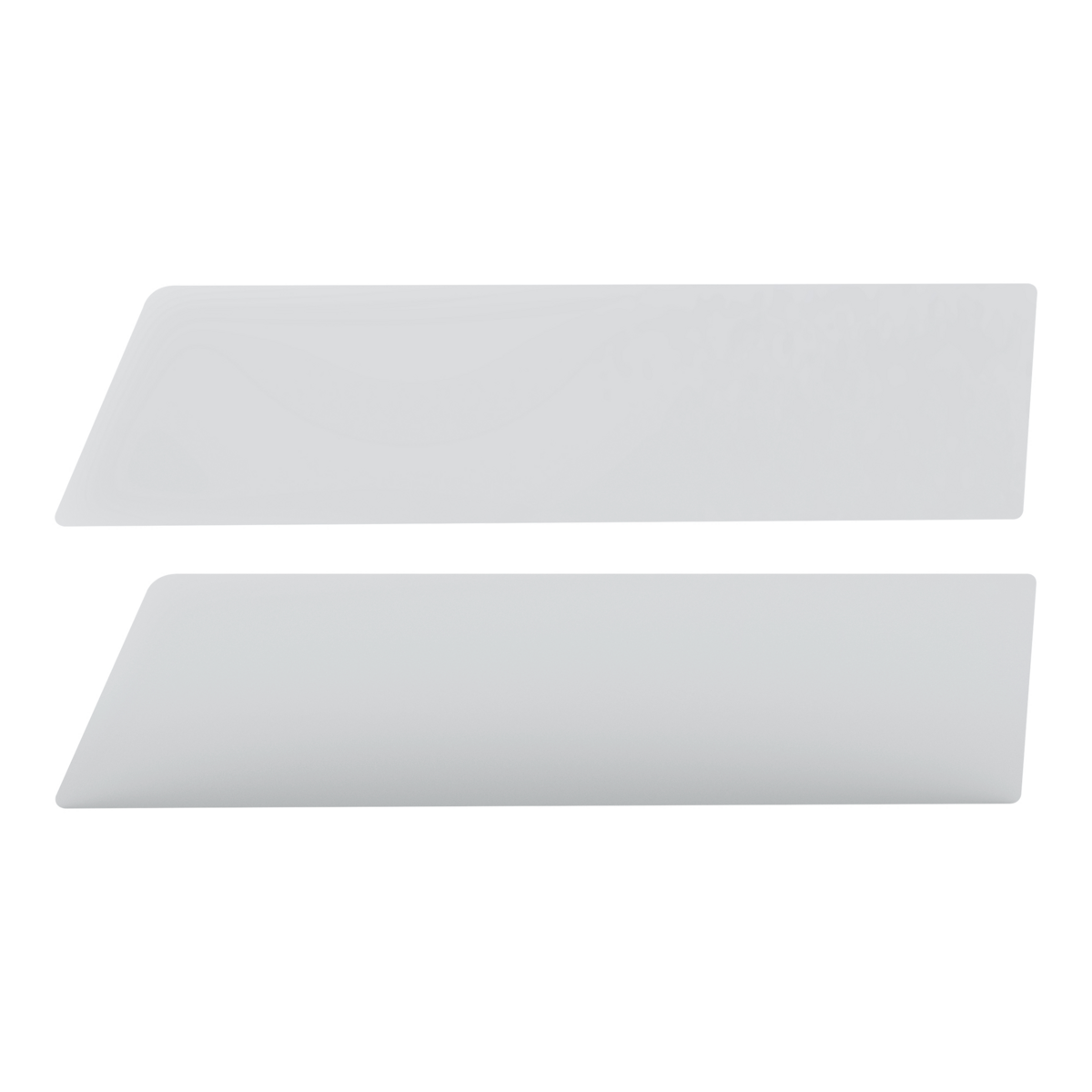 430 Stainless Steel 8" Chop Top Window Trim For 2006-2016 International Prostar With Sealed Vent Window (Pair)