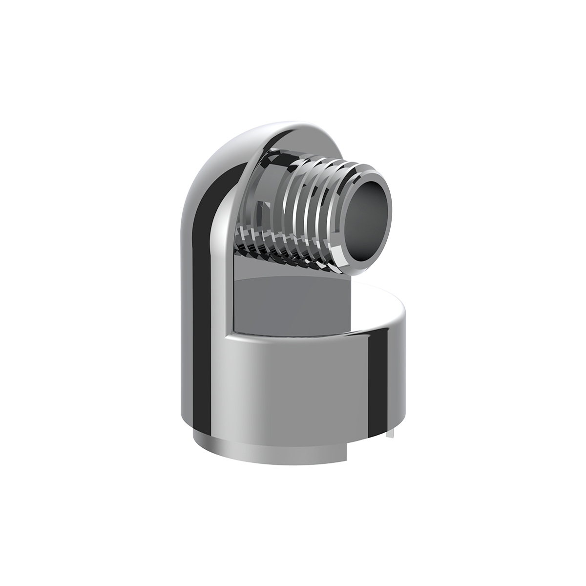 M30X3.5 Thread-On Gearshift Knob Chrome Mounting Adapter For Eaton Fuller Style 13/15/18 Speed - Horizontal (Bulk)