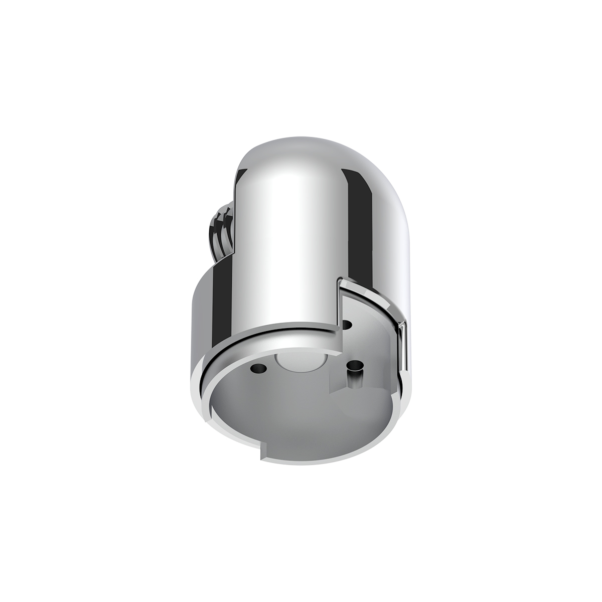 M30X3.5 Thread-On Gearshift Knob Chrome Mounting Adapter For Eaton Fuller Style 13/15/18 Speed - Horizontal (Bulk)