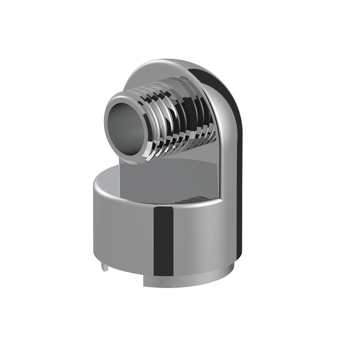 M30X3.5 Thread-On Gearshift Knob Chrome Mounting Adapter For Eaton Fuller Style 13/15/18 Speed - Horizontal (Bulk)