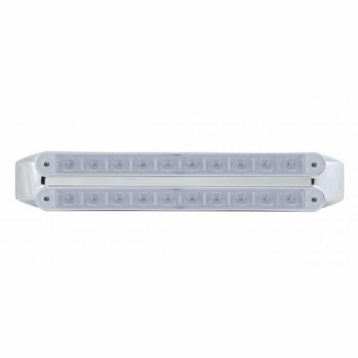 Dual 10 LED 9" Light Bars (Stop, Turn & Tail) - Red LED/Clear Lens