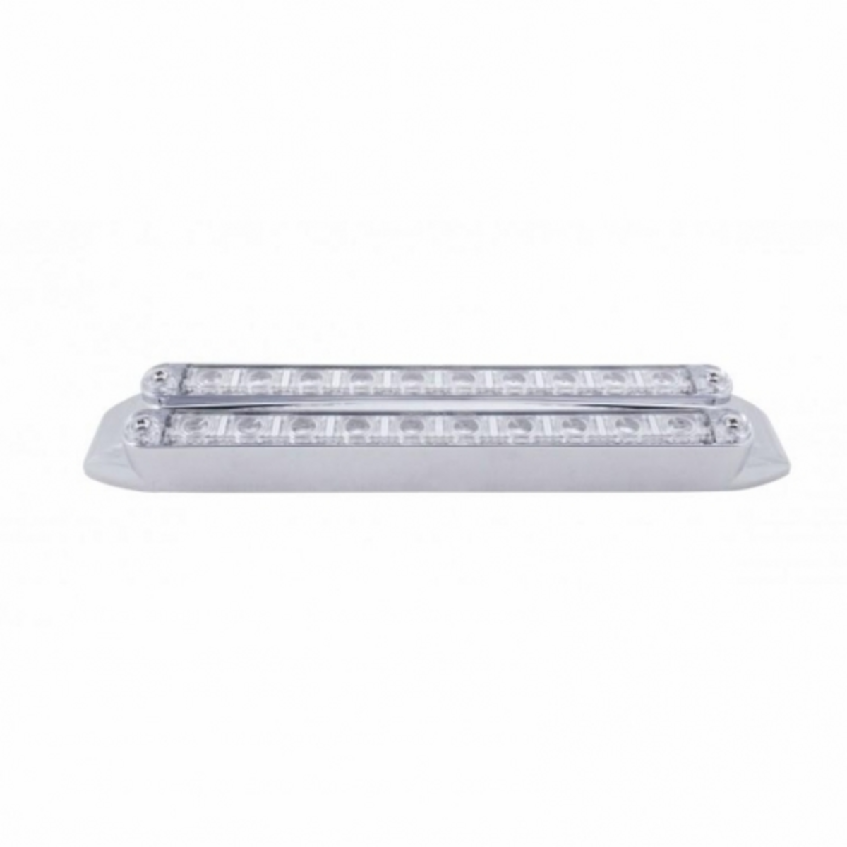 Dual 10 LED 9" Light Bars (Stop, Turn & Tail) - Red LED/Clear Lens