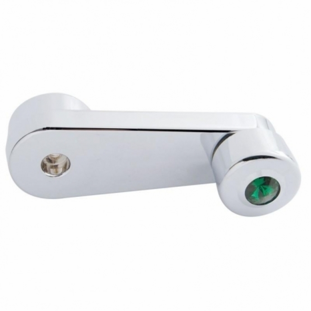 Chrome Window Crank With Crystal For Freightliner - Green Crystal