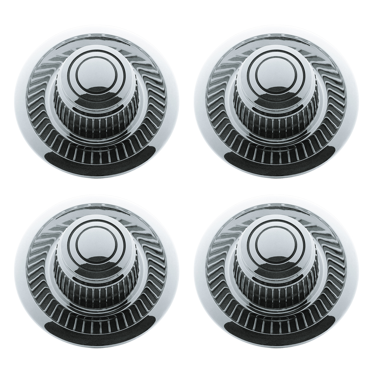Chrome Plastic Rallye Hubcap For 1968-70 Chevy Camaro (4/Set)