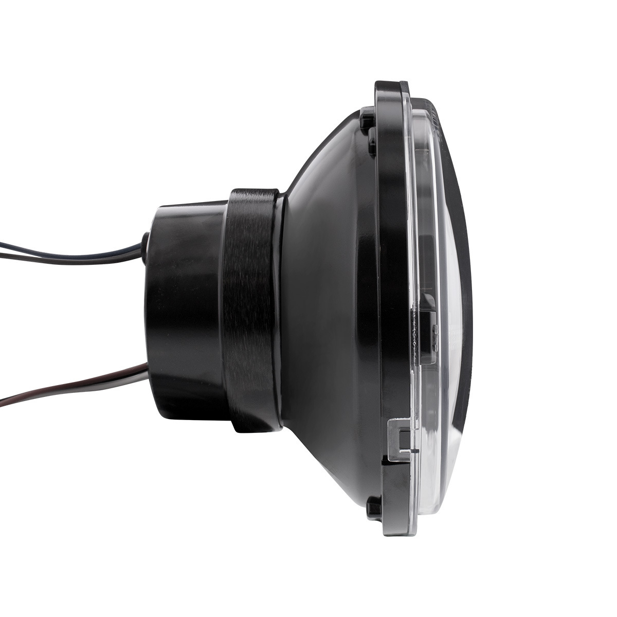 ULTRALIT - High Power LED 5-3/4" Headlight With LED DRL/Position Light - Black