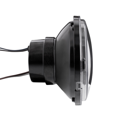 ULTRALIT - High Power LED 5-3/4" Headlight With LED DRL/Position Light - Black
