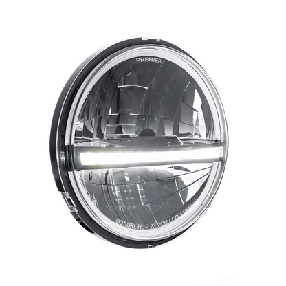 ULTRALIT - High Power LED 5-3/4" Headlight With LED DRL/Position Light - Black