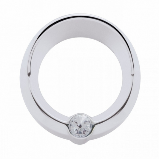 Signature Series Small Gauge Cover With Visor For Freightliner - Clear Crystal