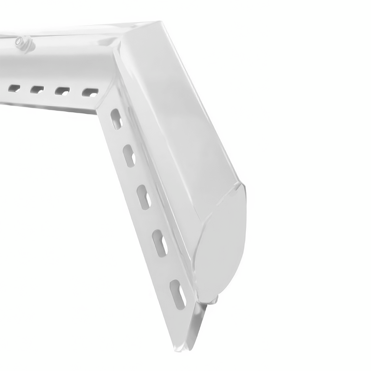 30" Stainless 45-Degree Angled Heavy Duty Mud Flap Hangers - 2" Bolt Pattern (Pair)