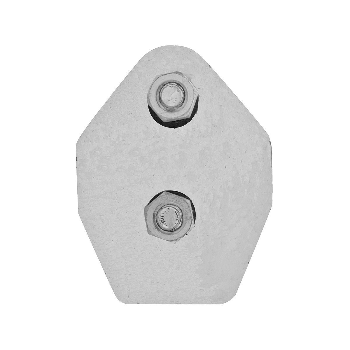 30" Stainless 45-Degree Angled Heavy Duty Mud Flap Hangers - 2" Bolt Pattern (Pair)