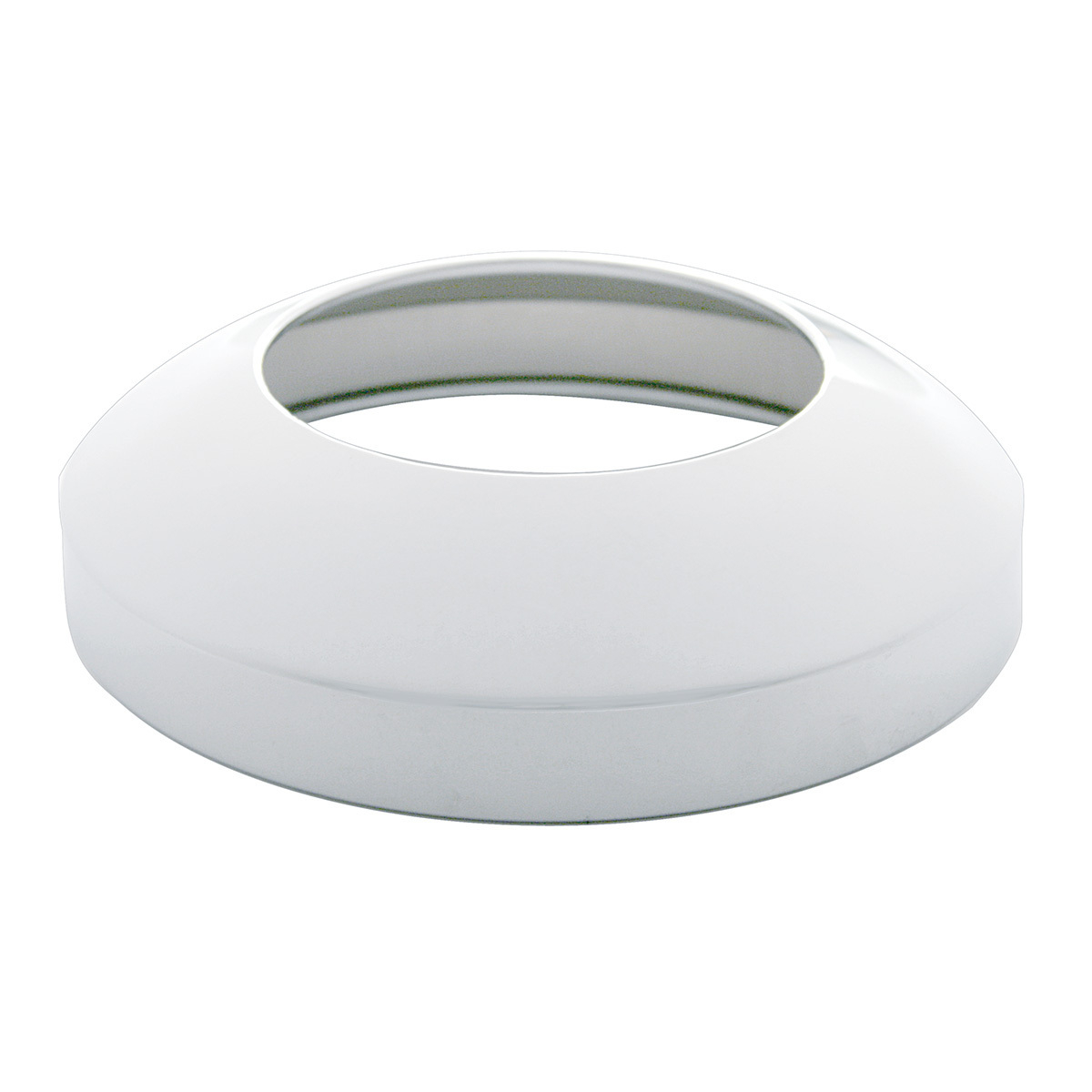8" Chrome Rear Hubcap With Hubometer Cutout