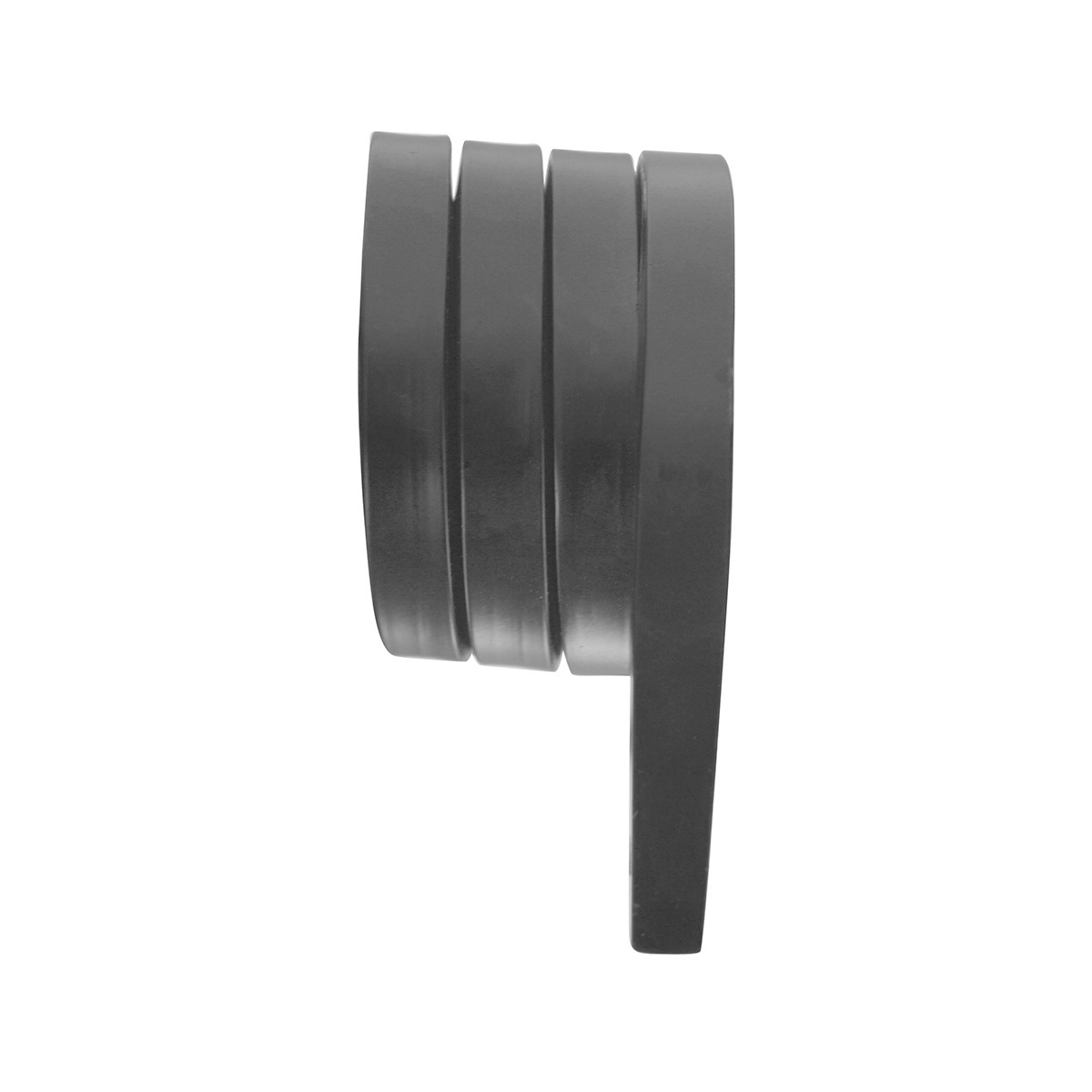Black Angled Mud Flap Hangers - 3 Coils (Pair)
