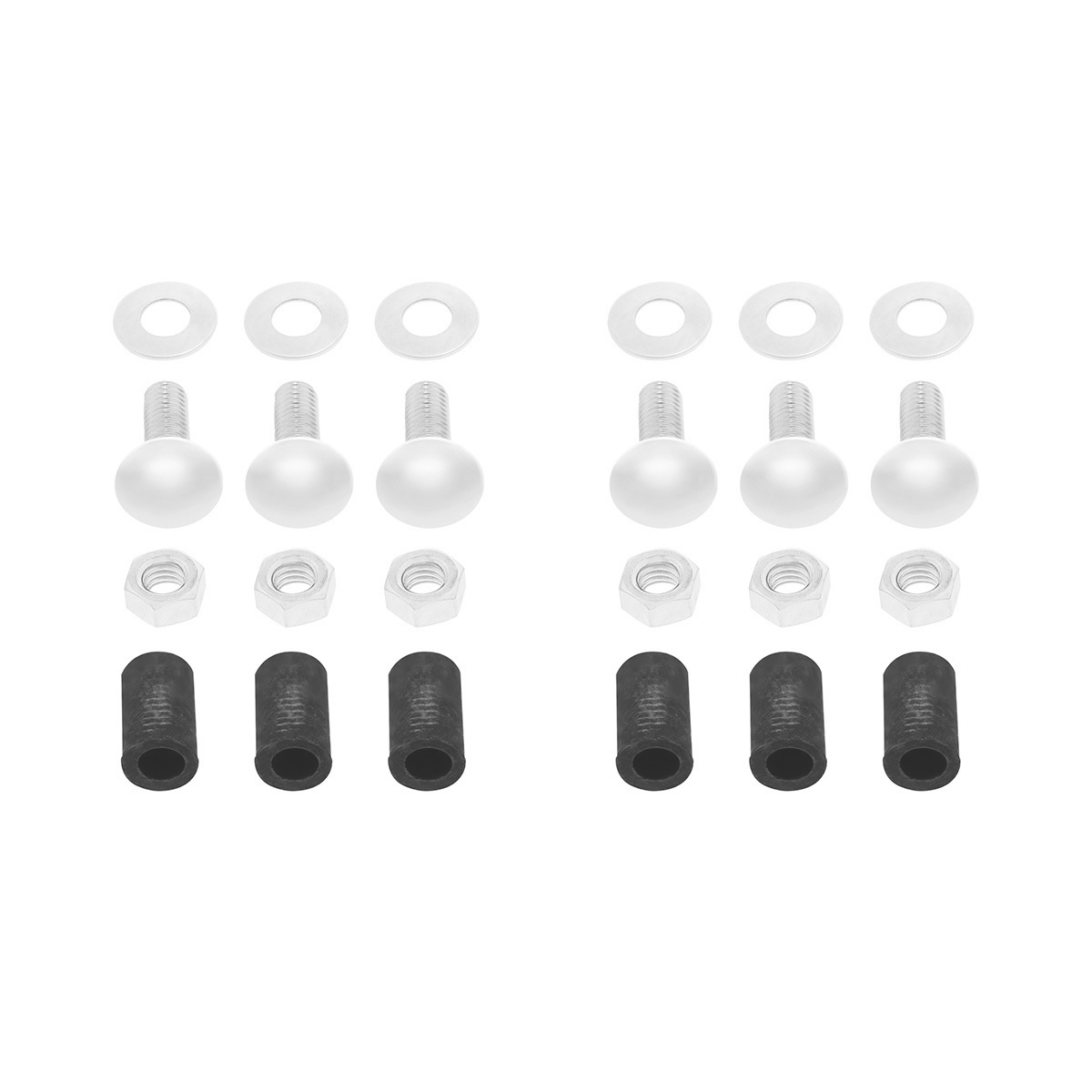 4" X 24" Chrome Standard Bottom Mud Flap Plate - Bolt Thru (Box of 2)
