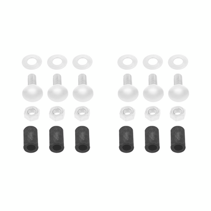 4" X 24" Chrome Standard Bottom Mud Flap Plate - Bolt Thru (Box of 2)