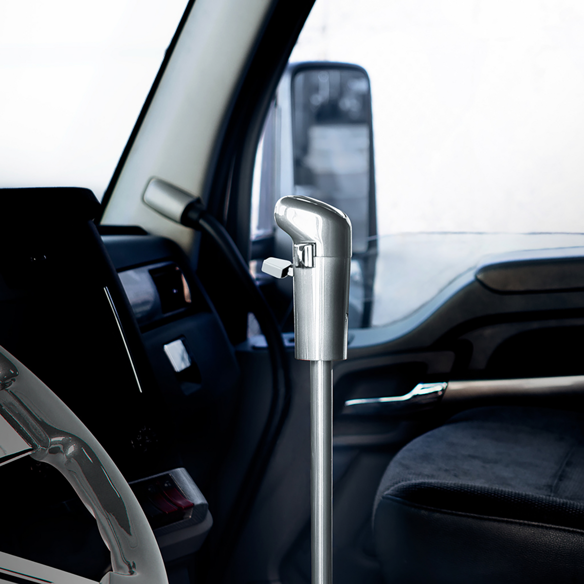 6" Shifter Shaft Extension - Liquid Silver