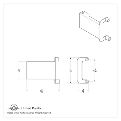 Light & CB Antenna Bracket For 2018-2026 Freightliner Cascadia - Passenger