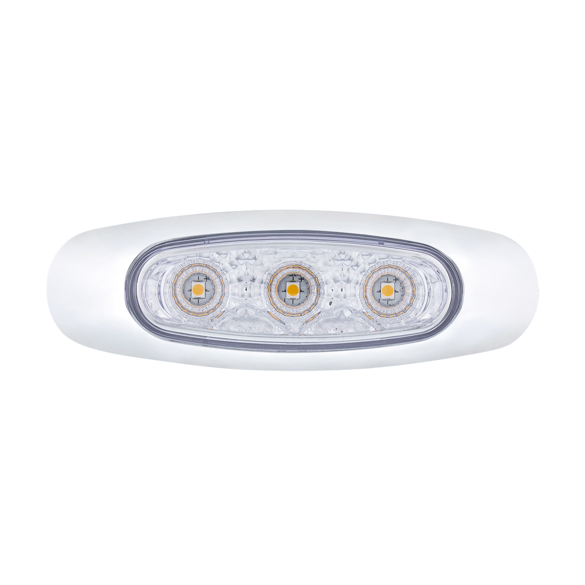 5 LED Reflector Auxiliary/Utility Light With Side Ditch Light - Amber LED/Clear Lens (Card)