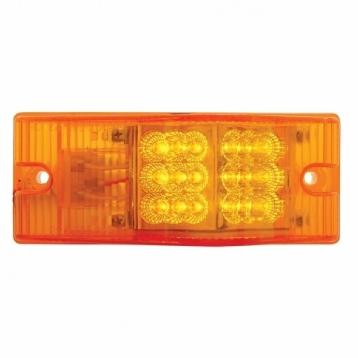 18 LED Reflector Light (Park, Turn & Clearance) - Amber LED/Amber Lens