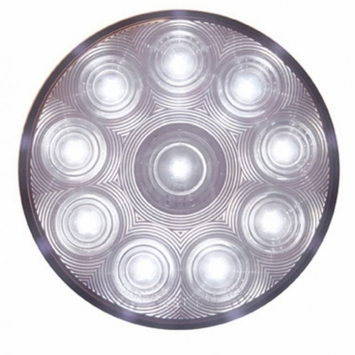 10 LED 4" Auxiliary/Utility Light Kit - White LED/Clear Lens