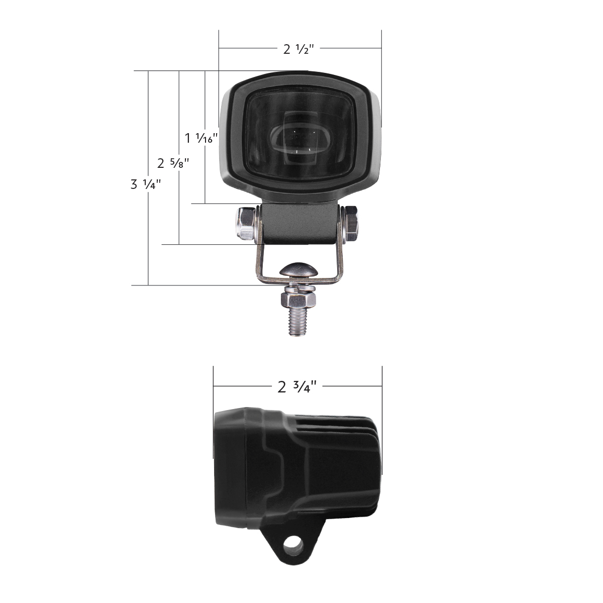 4 Red SMD LED Safety Light - Single Line Beam