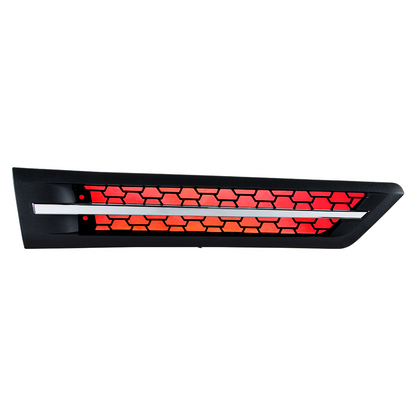 Hood Air Intake Grille With Red LED For 2018-2024 Freightliner Cascadia 126 - Passenger