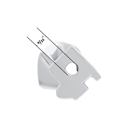 Chrome Die-Cast Interior Door Handle For 1980-86 Ford Bronco & Truck - R/H