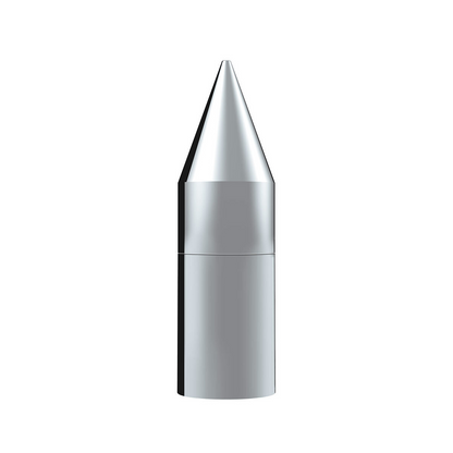 33mm X 7-1/8" Chrome Plastic Tall Spike Nut Cover - Thread-On (10 Pcs)