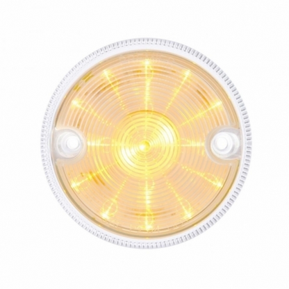 15 LED 3" Series 2 Light For Double Face Light Housing - Amber LED/Clear Lens (Bulk)