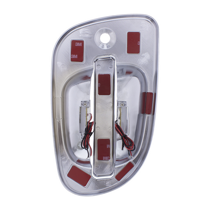 6 White LED Chrome Door Handle Cover for Freightliner - Passenger