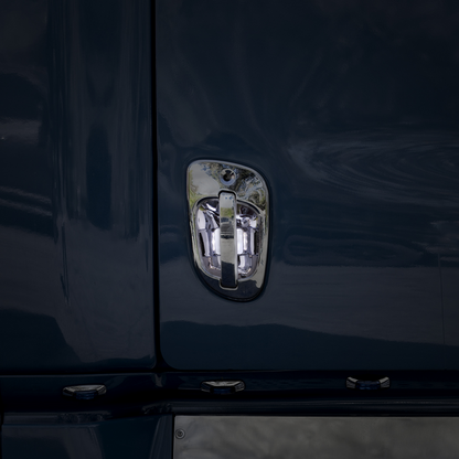 6 White LED Chrome Door Handle Cover for Freightliner - Passenger