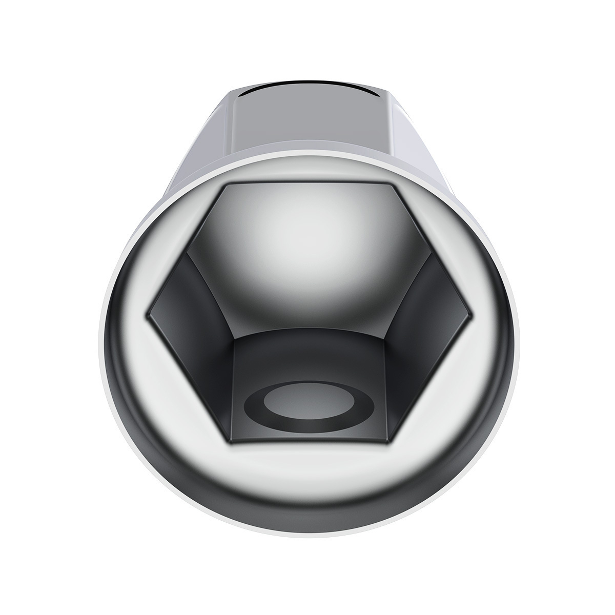 33mm X 2" Chrome Steel Standard Nut Cover With Flange