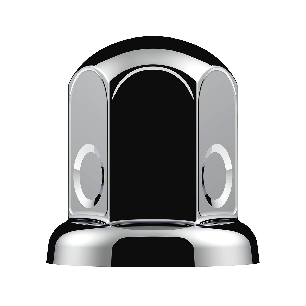 33mm X 2" Chrome Steel Standard Nut Cover With Flange