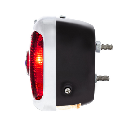 Tail Light Assembly With Black Housing & Blue Dot For 1940-53 Chevy & GMC Truck - L/H