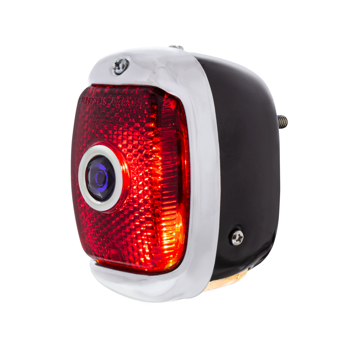 Tail Light Assembly With Black Housing & Blue Dot For 1940-53 Chevy & GMC Truck - L/H
