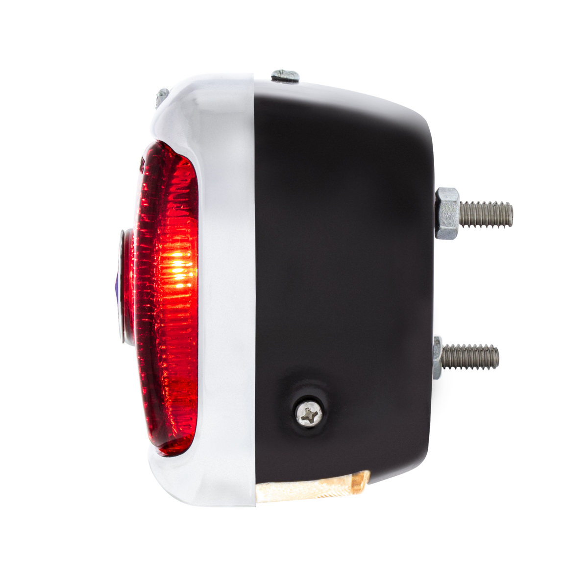 Tail Light Assembly With Black Housing & Blue Dot For 1940-53 Chevy & GMC Truck - L/H