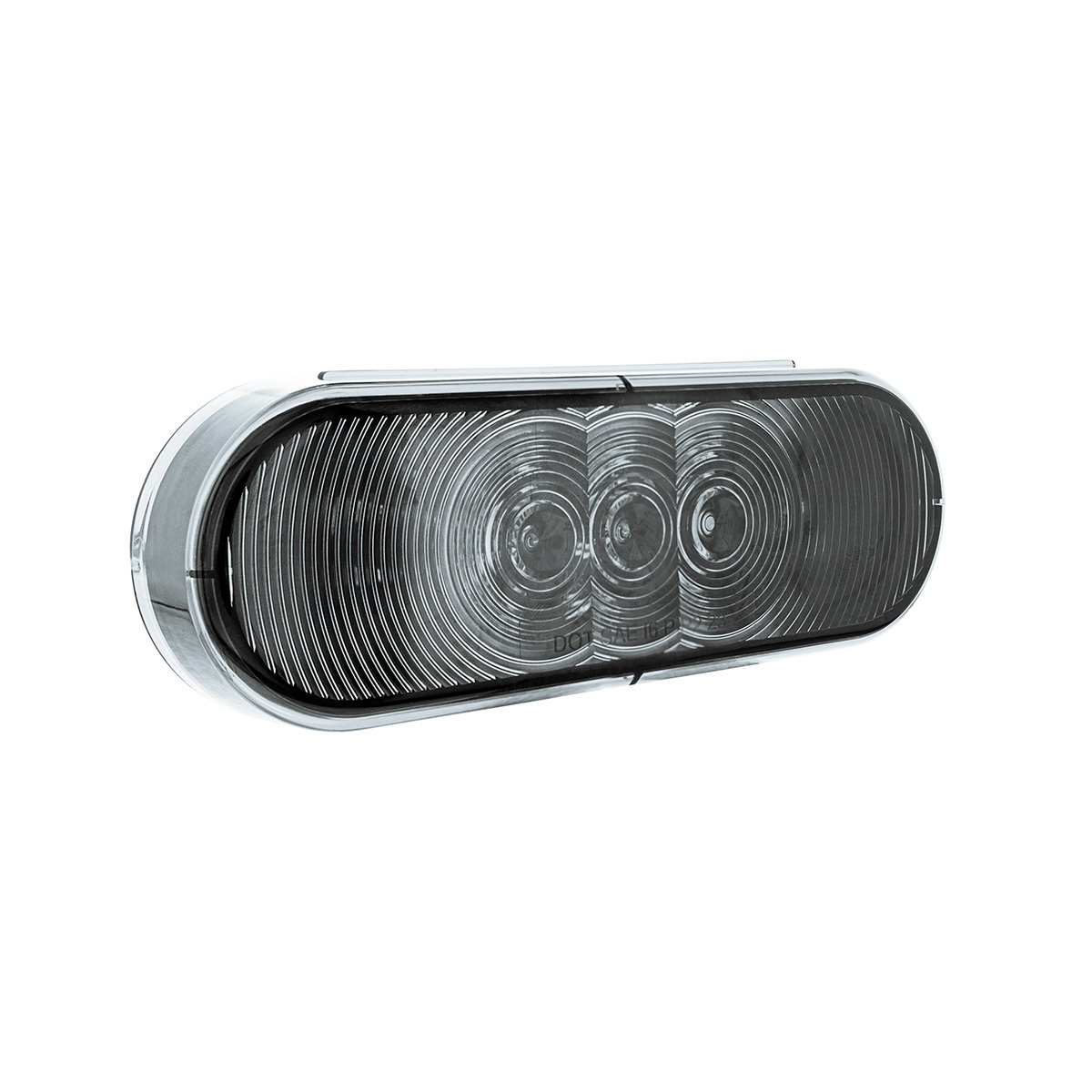 6 LED 6" Oval Light (Back-Up)-White LED/Clear Lens