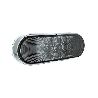 6 LED 6" Oval Light (Back-Up)-White LED/Clear Lens