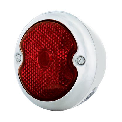 19 LED Tail Light Assembly With 5 LED License Plate Light SS Housing For 1933-36 Ford Car - L/H