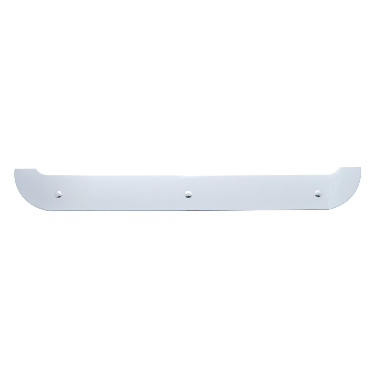 4" X 24" Chrome Contour Bottom Mud Flap Plate - Bolt Thru