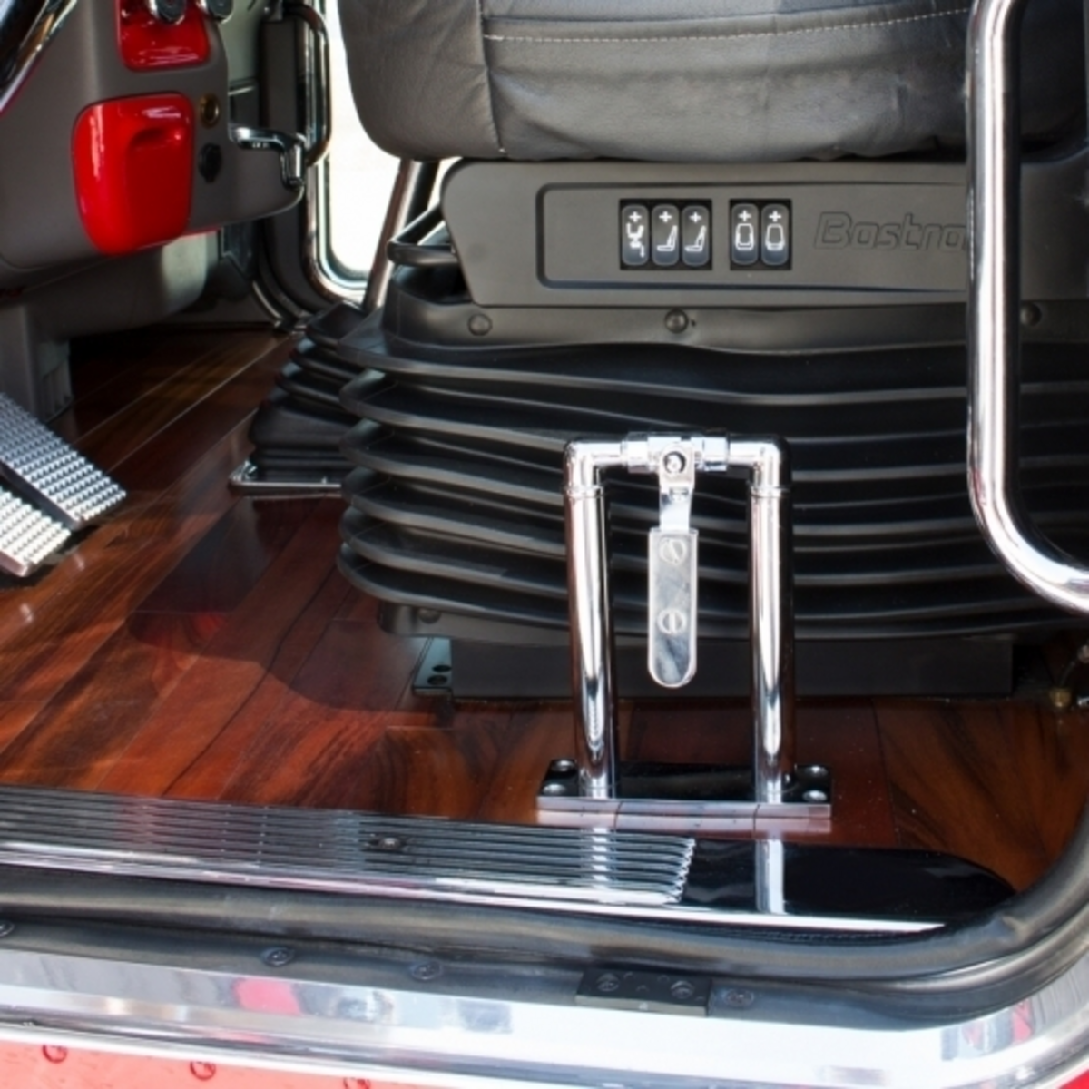 11" Chrome Air Horn Valve Lever With Stand Set
