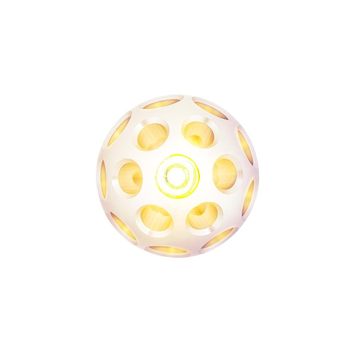 Thread-On Annodized Phoenix Ball Gearshift Knob With LED 9/10 Speed Adapter-Amber LED