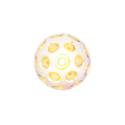 Thread-On Annodized Phoenix Ball Gearshift Knob With LED 9/10 Speed Adapter-Amber LED