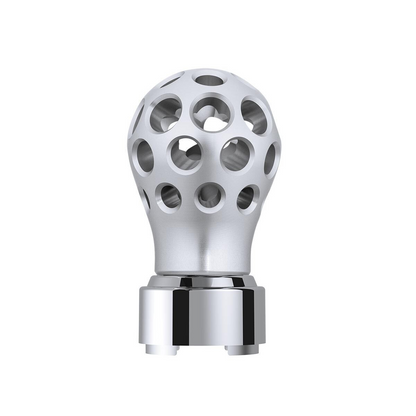 Thread-On Annodized Phoenix Ball Gearshift Knob With LED 9/10 Speed Adapter-Amber LED
