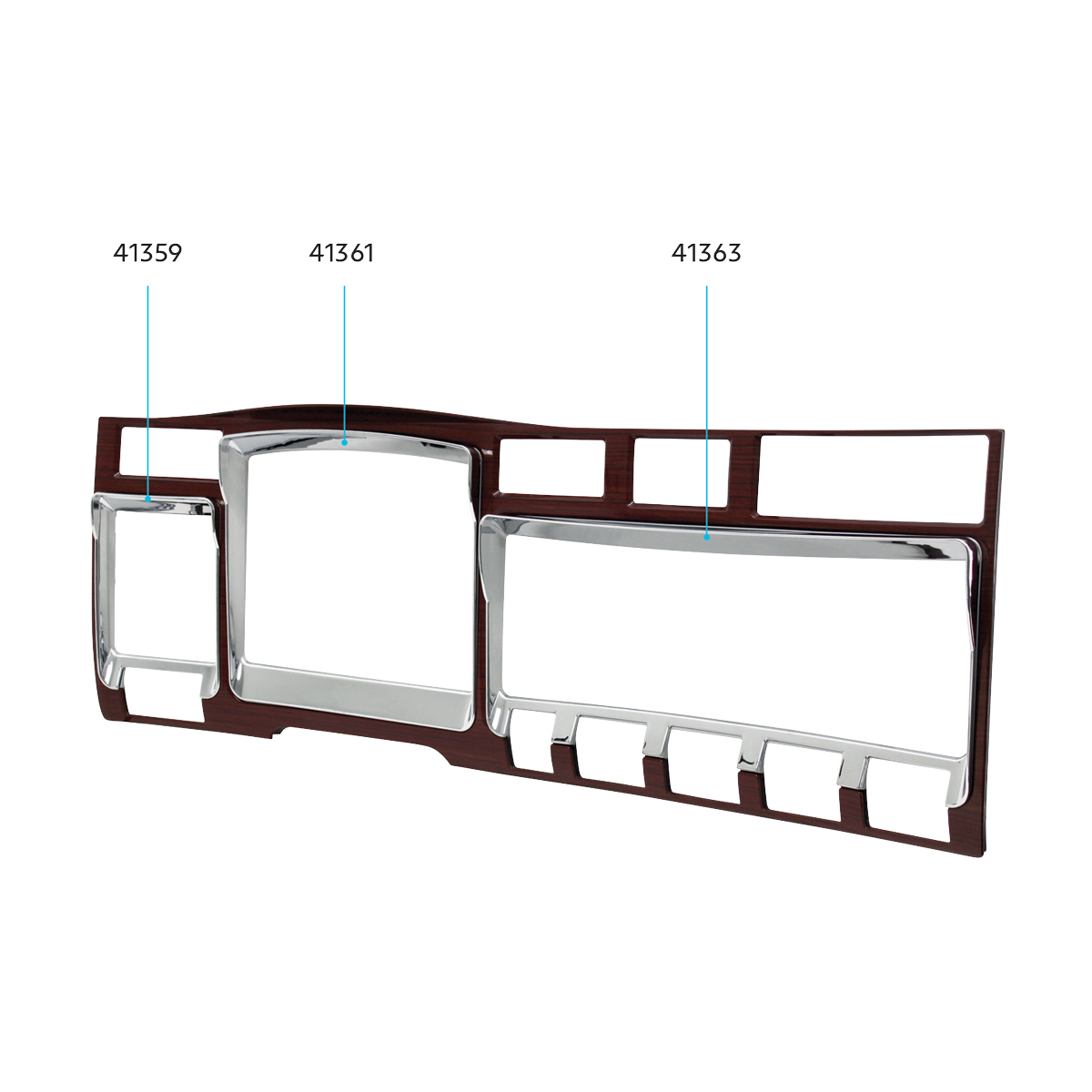 Left Gauge Dash Panel Trim For 2006+ Kenworth